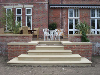 Stunning Bespoke Steps with our Stonemasonry Services